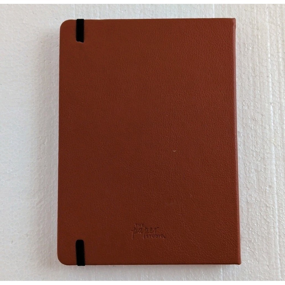 Dot Grid Bullet Journal Hard Cover Notebook Vegan Leather Cover & Elastic Close - Picture 2 of 4